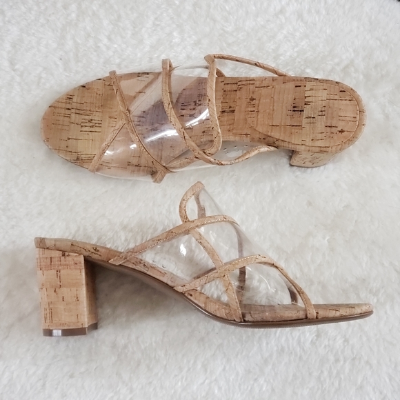 Vaneli Shoes - VANELi Clear Vinyl and Cork "Maynor" Size 7